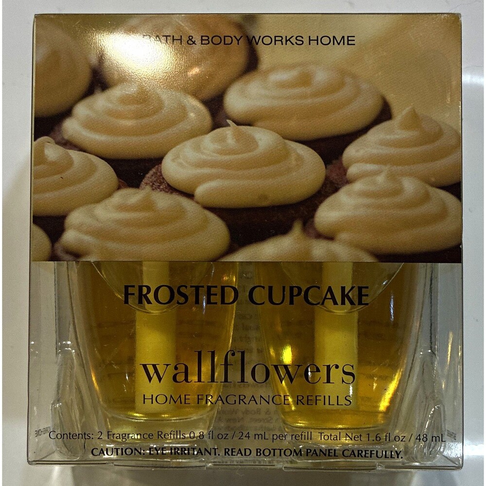 Bath & Body Works Wallflowers Refill Frosted Cupcake Vanilla 2 Pack 0.8 fl oz